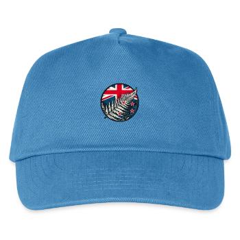 Neuseeland Aotearoa Kiwi 4 - Kinder Basecap - Pfauenblau - Vorne