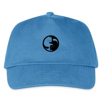 Chats Ying Yang - Casquette de baseball Enfant - bleu paon - Devant