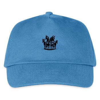 Group Portrait Donkey Farm Pictures - Kids’ Baseball Cap - peacock-blue - Front