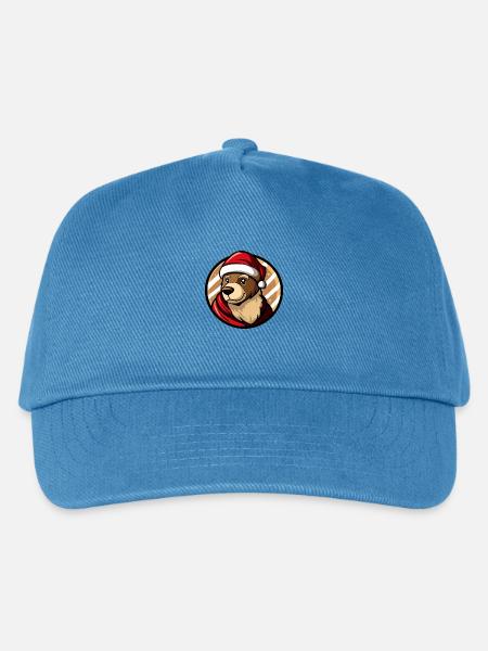 Bär Weihnachten X-Mas - Kinder Basecap - Pfauenblau