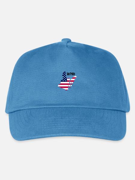 San Pedro, Vereinigte Staaten von Amerika - Kinder Basecap - Pfauenblau