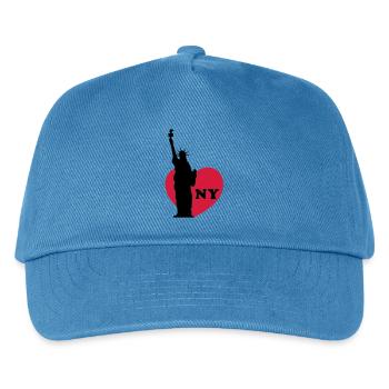 new york - Kids’ Baseball Cap - peacock-blue - Front