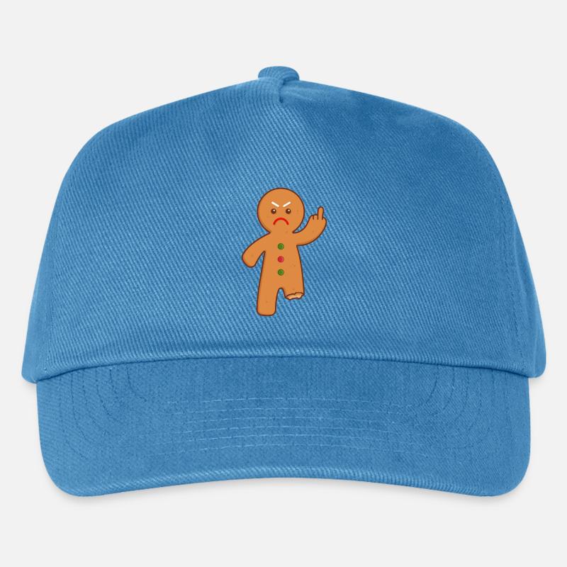 Lebkuchenmann - Kinder Basecap - Pfauenblau