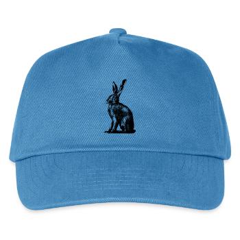 European hare / rabbit - Kids’ Baseball Cap - peacock-blue - Front