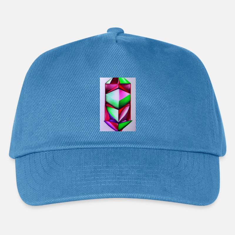 Edelstein Muster - Kinder Basecap - Pfauenblau