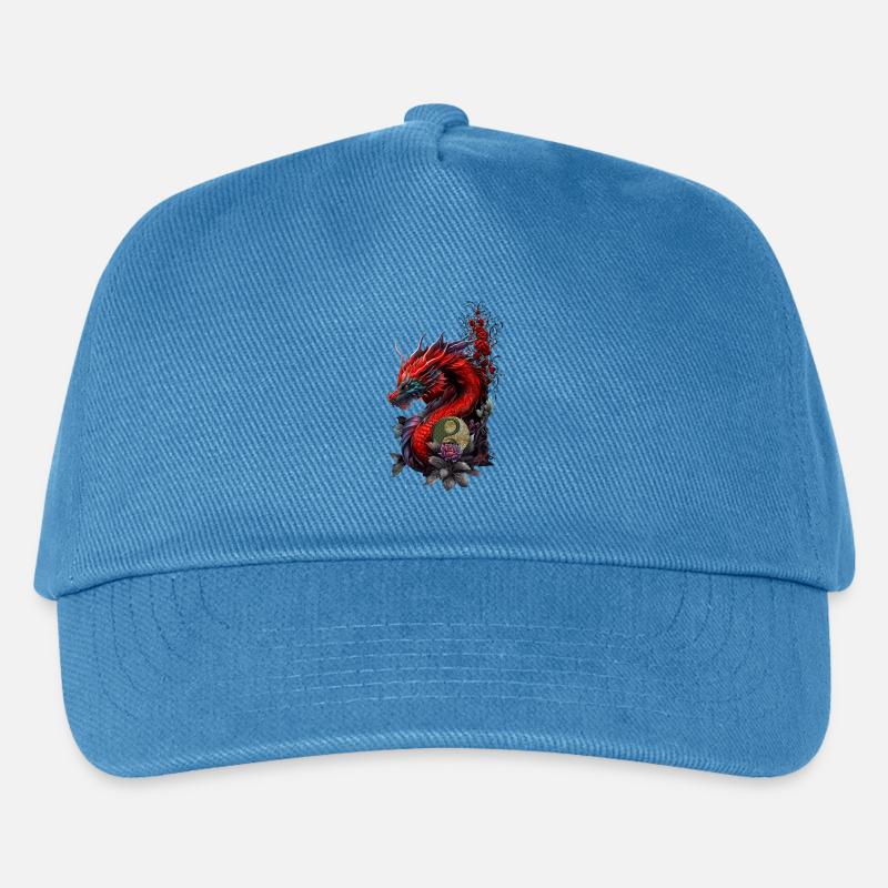 Wunderbarer chinesischer Drache - Kinder Basecap - Pfauenblau