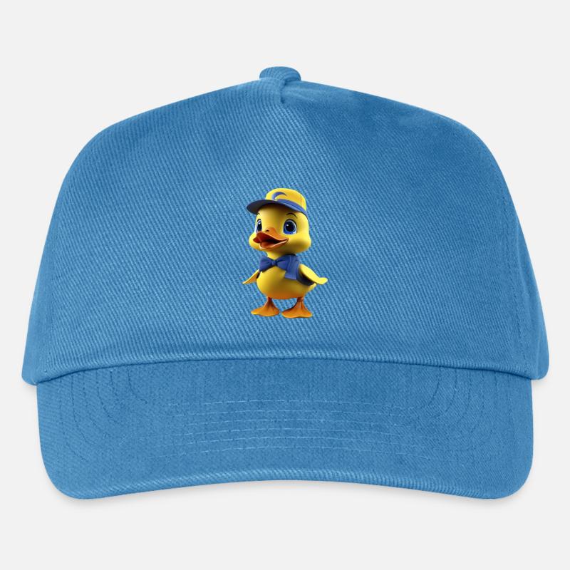 Süsse Ente mit Cappie - Kinder Basecap - Pfauenblau