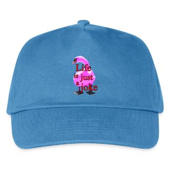 Humorvoller Schwanendruck - Kinder Basecap - Pfauenblau - Vorne