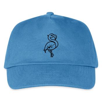 flamingo comic - Kinder Basecap - Pfauenblau - Vorne