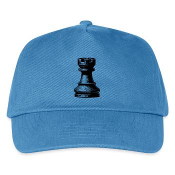 Jeu d’échecs Chess Figure Tower - Casquette de baseball Enfant - bleu paon - Devant