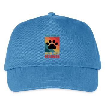 Gassi Outfits Hunde Herrchen Hundehalter Hund - Kinder Basecap - Pfauenblau - Vorne