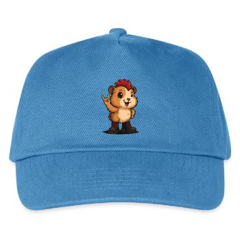 Punk Rock Guinea Pig - Kids’ Baseball Cap - peacock-blue - Front