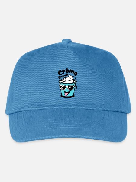Crème Frech - Kinder Basecap - Pfauenblau