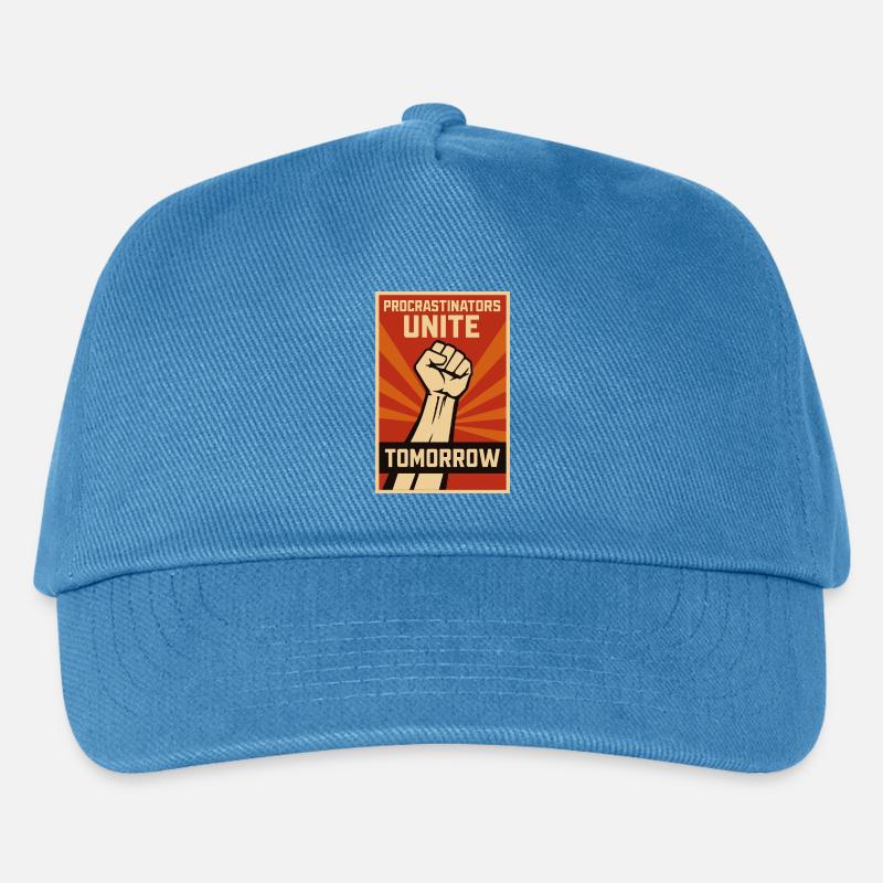 Prokrastinierer, Procrastinators Unite, Tomorrow - Kinder Basecap - Pfauenblau