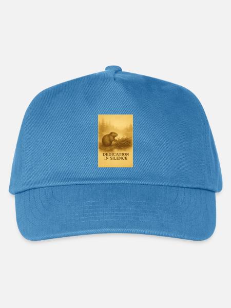 Biber-Hingabe in Stille - Kinder Basecap - Pfauenblau