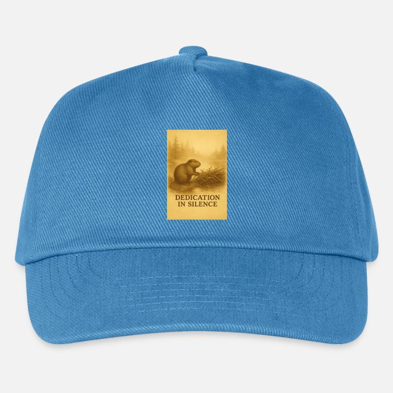 Biber-Hingabe in Stille - Kinder Basecap - Pfauenblau