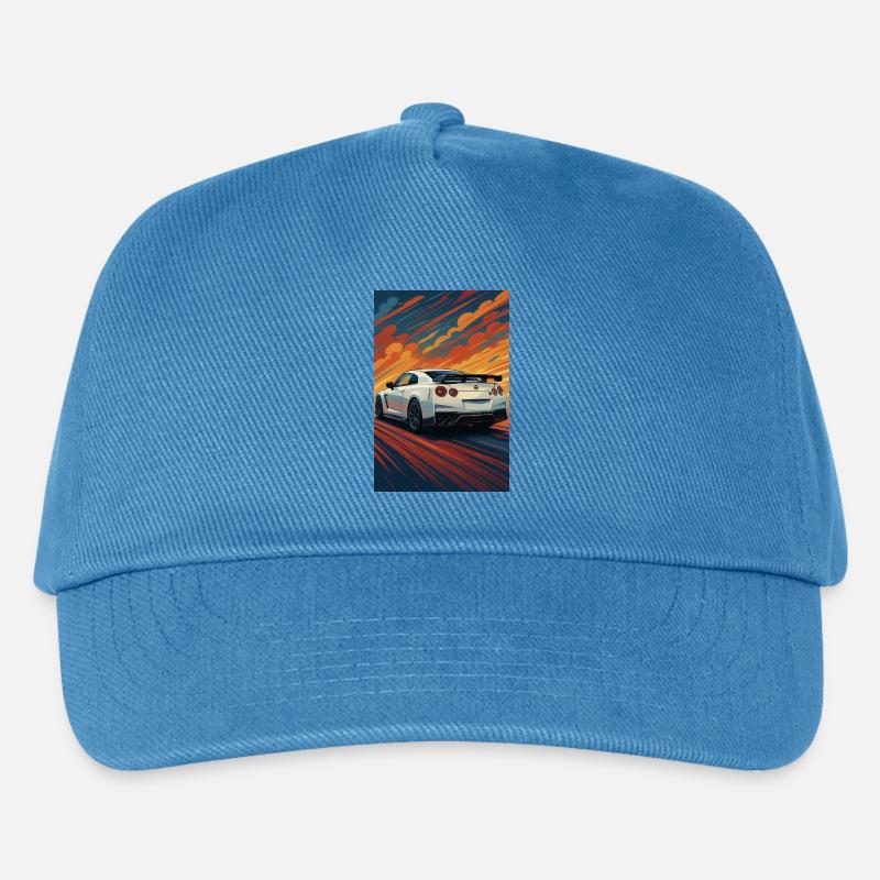 Abendrot GT-R Sprint Artwork - Kinder Basecap - Pfauenblau