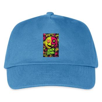 Xenon-Signal-Graffiti - Kinder Basecap - Pfauenblau - Vorne