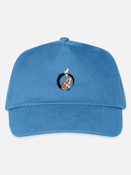 Zen Koi Ink Circle - Kinder Basecap - Pfauenblau
