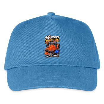 14 Hours Print Fail - Kinder Basecap - Pfauenblau - Vorne
