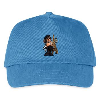 Pariser Chic Nocturne - Kinder Basecap - Pfauenblau - Vorne
