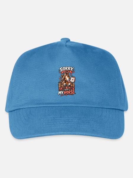 Horse Mom Horse Plans - Kinder Basecap - Pfauenblau