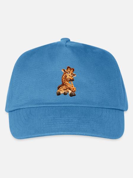 Schlafmütze Giraffencharme - Kinder Basecap - Pfauenblau