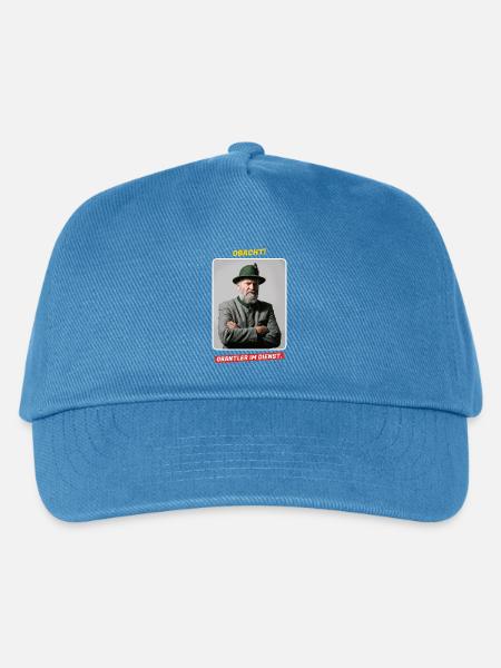Obacht! Grantler im Dienst - Bayern Spruch - Kinder Basecap - Pfauenblau