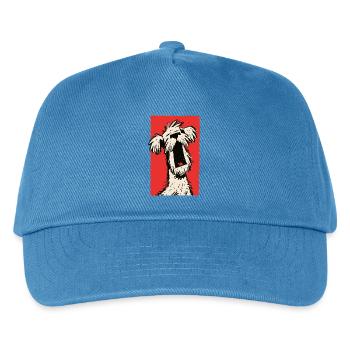 müdes Hündchen - Kinder Basecap - Pfauenblau - Vorne