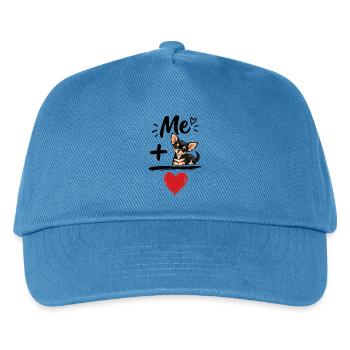 Chihuahua-Hundeliebhaber Haustier-Mama Papa Hundekunst - Kinder Basecap - Pfauenblau - Vorne