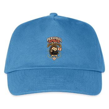 RobVibe Wild Club – Igel im persönlichen Raum - Kinder Basecap - Pfauenblau - Vorne