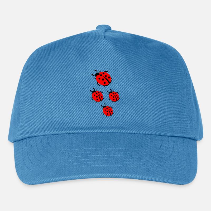 ladybug marienkaefer - Kinder Basecap - Pfauenblau