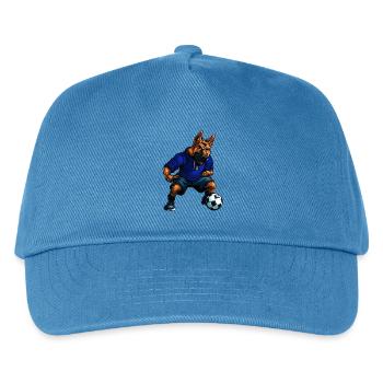 Schäferhunde Fussball - Kinder Basecap - Pfauenblau - Vorne