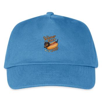 Wiener takes all - Kids’ Baseball Cap - peacock-blue - Front