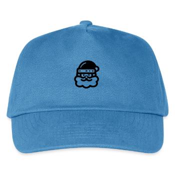 Weihnachtsmann Icon - Kinder Basecap - Pfauenblau - Vorne