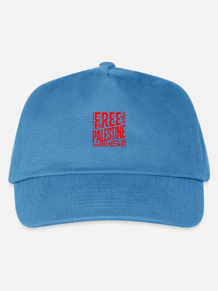 Free palestine - Kinder Basecap - Pfauenblau