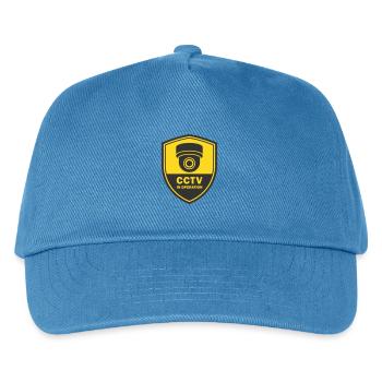 Security cameras in use symbol icon. Fixed CCTV - Kids’ Baseball Cap - peacock-blue - Front