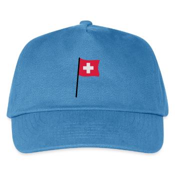 Swiss flag - Kids’ Baseball Cap - peacock-blue - Front