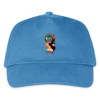 Natürliche Harmonie Kunstwerk - Kinder Basecap - Pfauenblau - Vorne