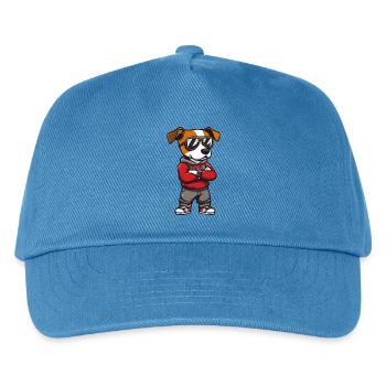 Jack Russel Terrier - Kinder Basecap - Pfauenblau - Vorne