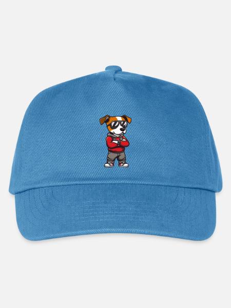 Jack Russel Terrier - Kinder Basecap - Pfauenblau