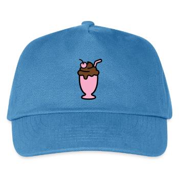 Milchshake Eiscreme Icon - Kids’ Baseball Cap - peacock-blue - Front