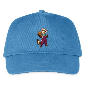 Pfotenwerkstatt Blütenholz - Kinder Basecap - Pfauenblau - Vorne