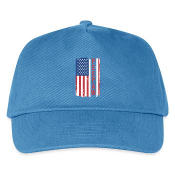 Patriotic Grandfather Gramps Granddad Grandad Peep - Kinder Basecap - Pfauenblau - Vorne