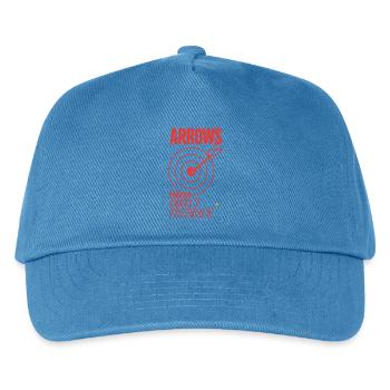 Bogenschießen – Arrows Prefer Direct Feedback - Kinder Basecap - Pfauenblau - Vorne