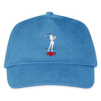 Golfeuse rétro - Casquette de baseball Enfant - bleu paon - Devant