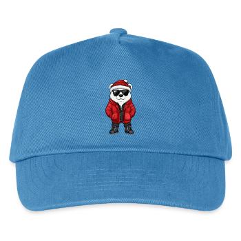 Eisbär Winter - Kinder Basecap - Pfauenblau - Vorne