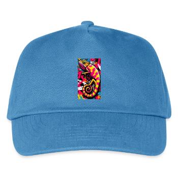 chameleon - Kids’ Baseball Cap - peacock-blue - Front