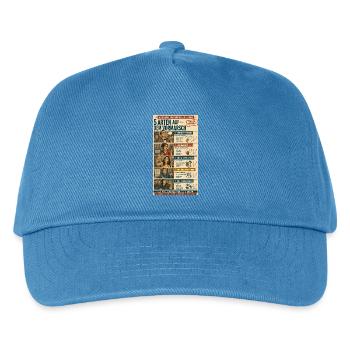 5 Arten auf dem Vormarsch - Kinder Basecap - Pfauenblau - Vorne