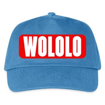 Wololo - 1a - Mobii_3 Edition - Red&White - Kinder Basecap - Pfauenblau - Vorne